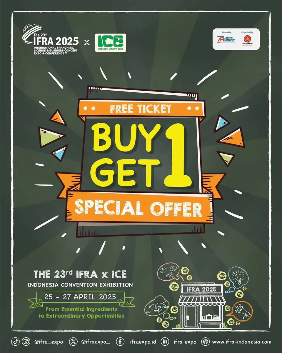 Community & speaking event – TICKET PROMO- BUY 1 GET 1Jangan lewatkan IFRA Business Expo x ICE 2025, tem